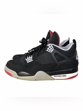 2019 Nike Air Jordan 4 IV Retro OG 308497-060 Bred Black Cement Mens Size 8.5